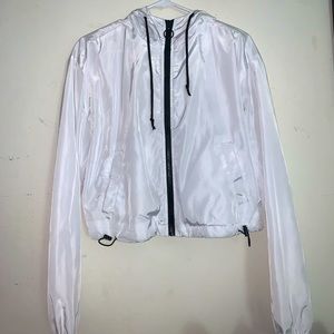 White Windbreaker